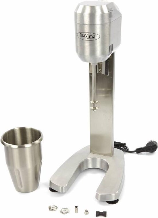 Maxima Drink Mixer 1 x 1 L 1 Beker 2 Snelheden - Drinkmixer voor Milkshakes, Cocktails, Smoothies - RVS - 700ml - Milkshaker - Barmixer van Maxima — afbeelding 4