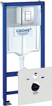 GROHE Rapid SL 4-in-1 Inbouwreservoir - Voor hangend toilet – Incl. bedieningsplaat en geluiddemping