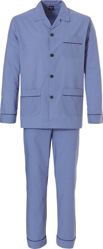 Katoenen heren pyjamaset met knopen groovy star