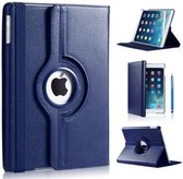 P.C.K. Hoesje/Boekhoesje/Bookcover/Bookcase/Book draaibaar donkerblauw geschikt voor Apple iPad AIR/AIR2/2017/2018