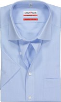 MARVELIS modern fit overhemd - korte mouw - lichtblauw - Strijkvrij - Boordmaat: 38