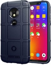 Hoesje voor Motorola Moto G7 Play - Beschermende hoes - Back Cover - TPU Case - Blauw