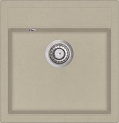 Gootsteen enkele bak graniet beige
