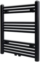 Radiator/handdoekenrek recht zwart 600x764 mm
