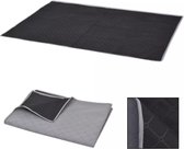 Picknickkleed 100x150 cm grijs en zwart