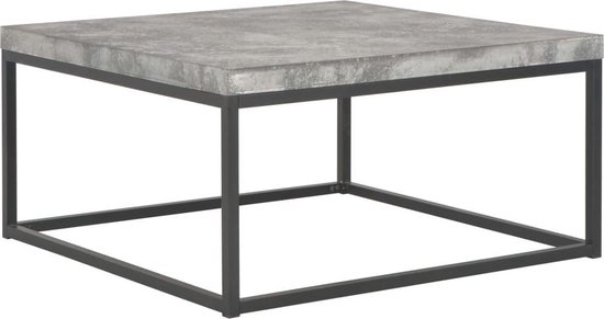 Salontafel 75x75x38 cm beton-look | bol.com