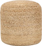 Poef handgemaakt 40x45 cm jute