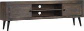 Tv-meubel 140x30x45 cm massief mangohout