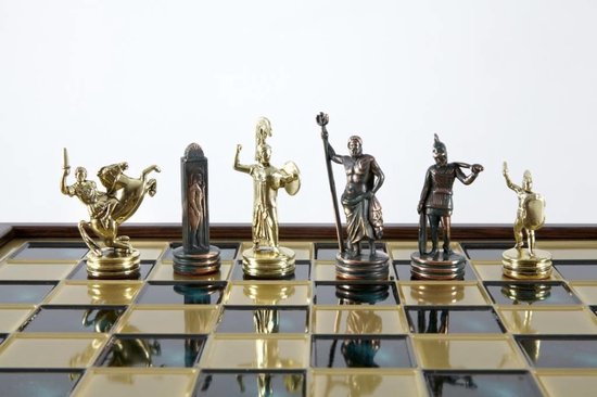 Grieks Romeinse exclusieve Goud schaakset Kwaliteit Klasse Geweldig | Games | bol.com