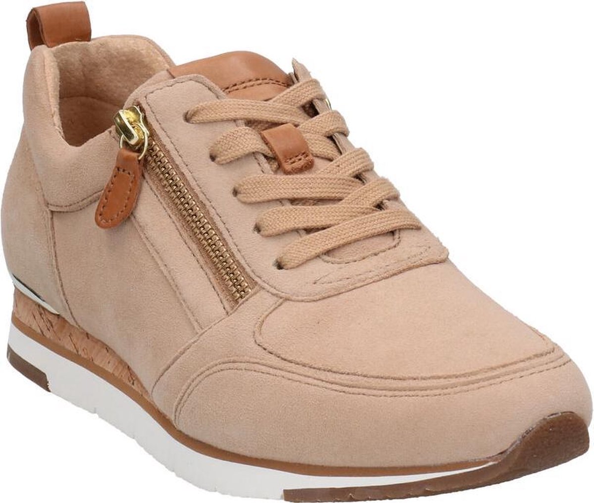 Hartjes Dames Sneakers Camel sue perf rits g+ runner ls | Van den Assem
