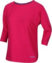 Regatta T-shirt Pulser 3/4 Mouw Rood Dames Maat 42