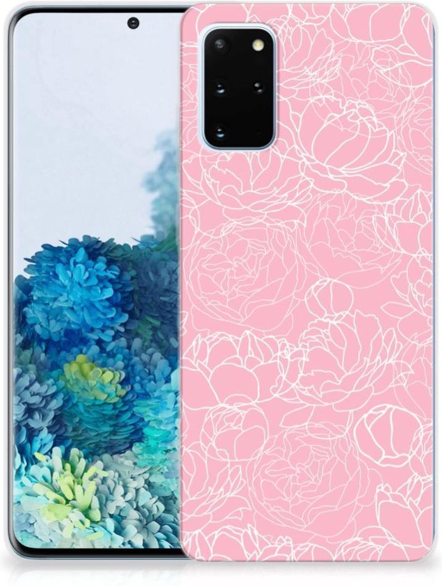 Samsung Galaxy S20 Plus TPU Case White Flowers