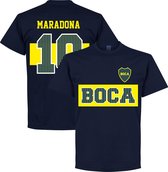 Boca Juniors Maradona 10 Stars T-Shirt - Navy - XXL