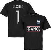 Frankrijk Lloris Keeper Team T-Shirt - Zwart - XXL