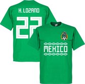 Mexico H. Lozano 22 Team T-Shirt - Groen - XL