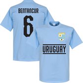 Uruguay Bentancur 6 Team T-Shirt - Lichtblauw - S