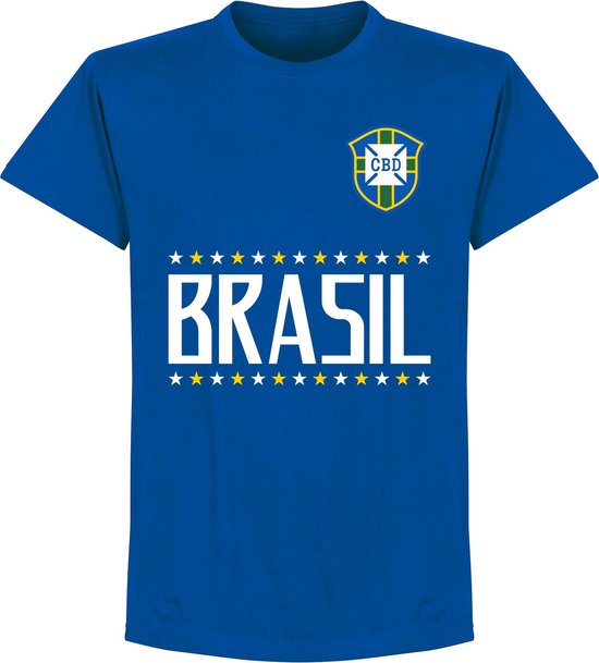 Brazilië Team T-Shirt - Blauw - XXXL