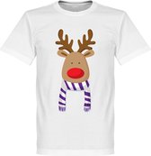 Reindeer Supporter T-Shirt - Paars/Wit - L