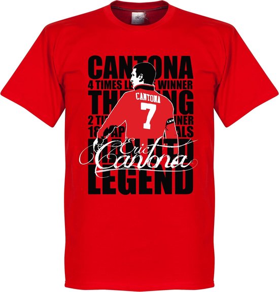 Eric Cantona Legend T-shirt - Rood - XL