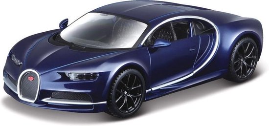 Modelauto Bugatti Chiron 1:32 blauw - speelgoed auto schaalmodel | bol.com