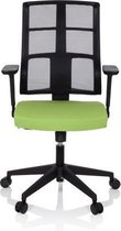 hjh OFFICE Spinio - Professionele bureaustoel - Zwart / Groen - stof / netstof