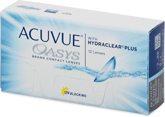 -5.00 - ACUVUE® OASYS with HYDRACLEAR® PLUS - 12 pack - Weeklenzen - BC 8.40 - Contactlenzen - Acuvue