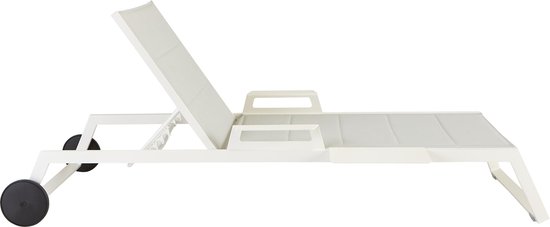 Blumfeldt Amalfi Creamy Beige Set de 2 Espreguiçadeiras Estofo Aço