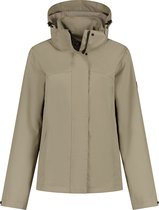 MGO Jane Jacket - Raincoat ladies - veste courte coupe-vent et imperméable - Taupe - Taille XXL