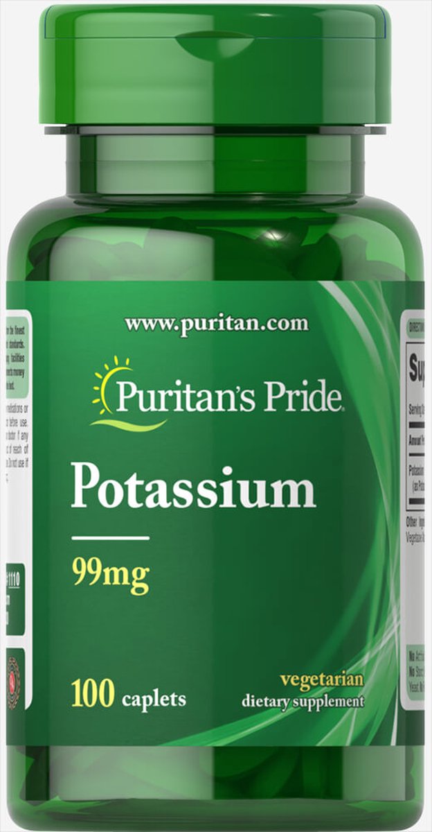 Puritan's pride Potassium 99 mg - 100 caplets