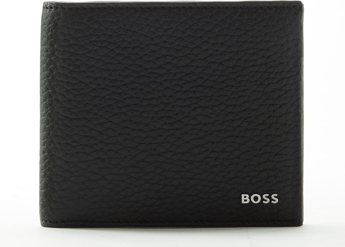 Hugo Boss BOSS Heren Billfold Portemonnee Leer - zwart