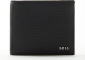 Hugo Boss BOSS Heren Billfold Portemonnee Leer - zwart