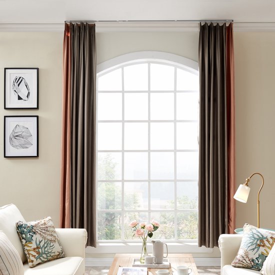 ACAZA Tringle à rideaux, extensible de 145 à 270 cm, Aluminium, blanc cassé