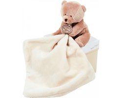Doudou et Compagnie - Doudou / Knuffeldoekje - Teddybeer - 10 cm - 0m+
