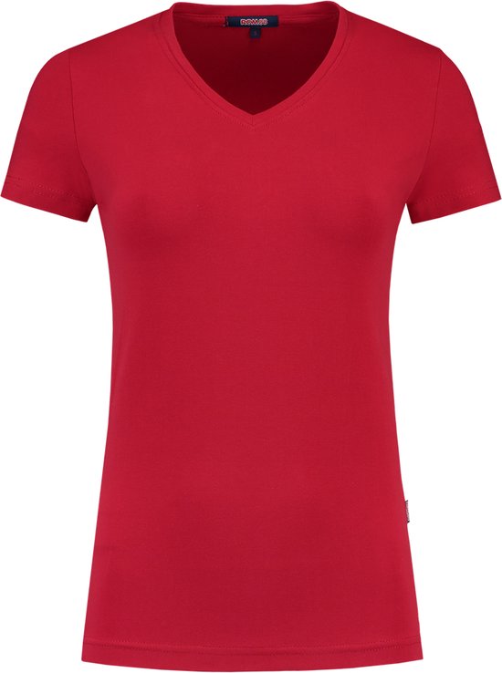Tricorp Dames T-shirt V-hals 101008 Rood - Maat 4XL