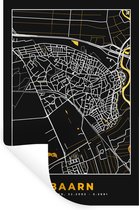 Muurstickers - Sticker Folie - Stadskaart - Baarn - Goud - Plattegrond - Kaart - 60x90 cm - Plakfolie - Muurstickers Kinderkamer - Zelfklevend Behang - Zelfklevend behangpapier - Stickerfolie