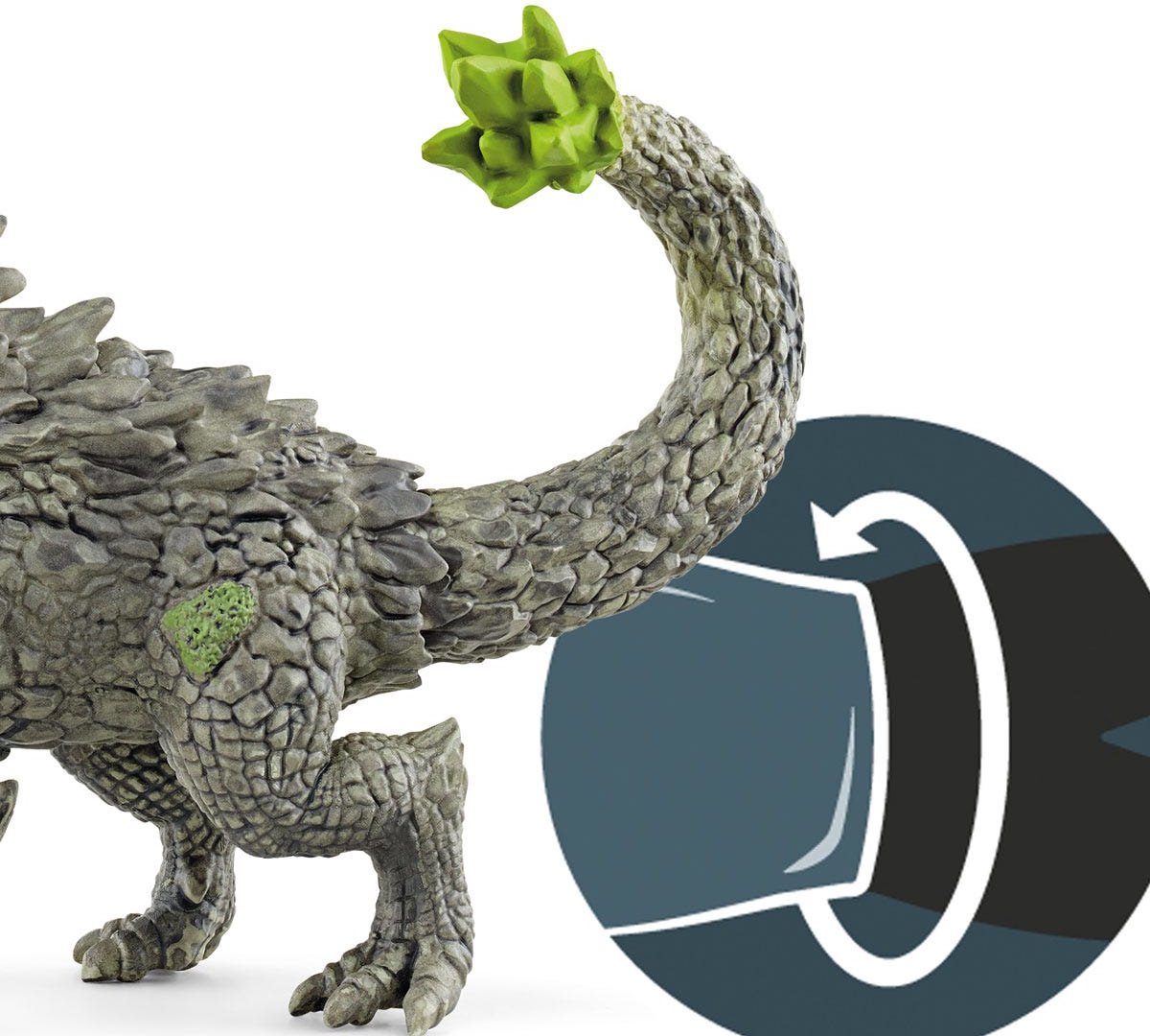 Schleich Eldrador Steendraak: gedetailleerde speelfiguur met kristallen thumbnail 4