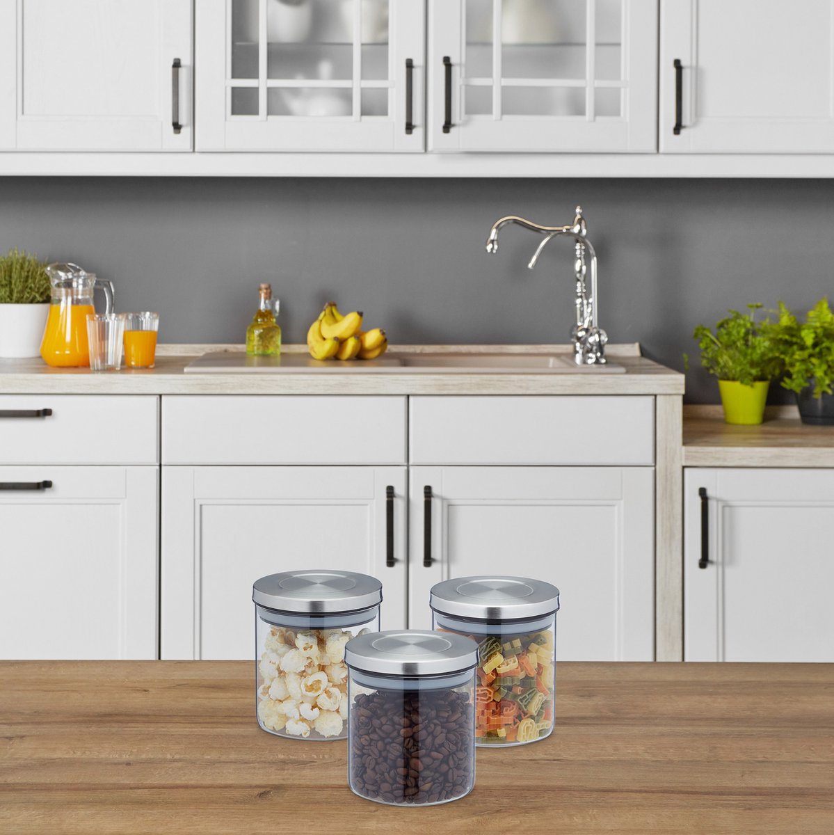 Pot de conservation Relaxdays avec couvercle 500 ml lot de 9 pot