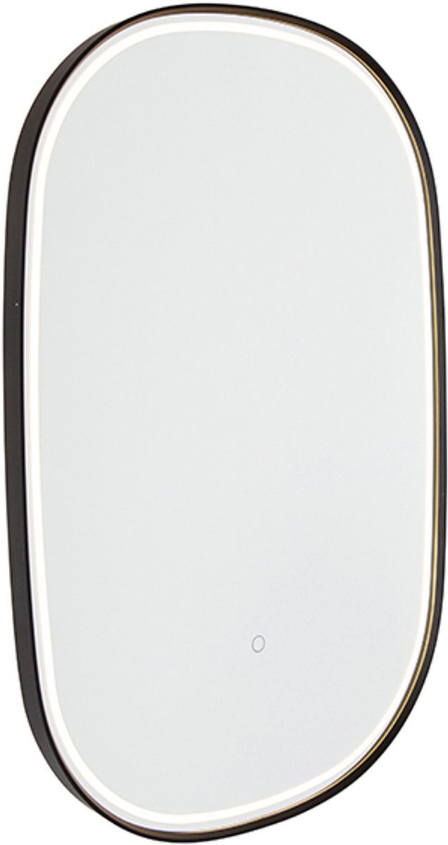 QAZQA Professional miral - Moderne Dimbare LED Wandlamp met Dimmer voor binnen voor badkamer - 1 lichts - D 38 mm - Zwart - Woonkamer | Slaapkamer