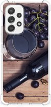Telefoonhoesje Geschikt voor Samsung Galaxy A53 5G Back Cover met transparante rand Wijn