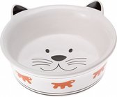 voer- en drinkbak Venere 17,1 x 4,9 cm keramiek wit