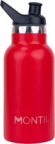 MontiiCo Mini thermosfles - dubbelwandig RVS - 350ml - Cherry roze