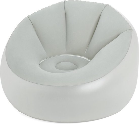 Bestway - opblaasbare stoel - met verlichting - 102x97x71 cm - grijs — afbeelding 4