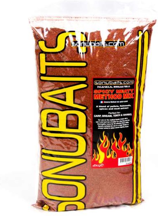 Sonubaits Supercrush Spicy Meaty Method Mix 2 Kg — afbeelding 4