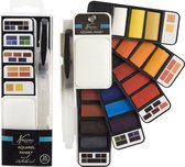 Aquarelverf set - 25 kleuren - inclusief waterbrush - geschikt voor schilderij - handlettering - bullet journal - knutselen