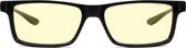 GUNNAR Gaming- en Computerbril - Vertex, Onyx Frame, Amber Tint - Reading , Sterkte + 3.0 - Blauw Licht Bril, Beeldschermbril, Blue Light Glasses, Leesbril, UV Filter