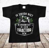 Trekker shirt ik snurk niet baby -Fruit of the Loom-62-t-shirts jongens