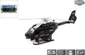 2-Play Traffic Pull-Back Helikopter + Licht en Geluid Zwart