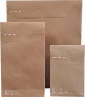 Ace Verpakkingen - Verzendzak Papier 10 stuks - Maat S - 200 × 300 × 50 mm - Milieuvriendelijk - Verzendzakken voor Kleding - A4 formaat - 10 stuks