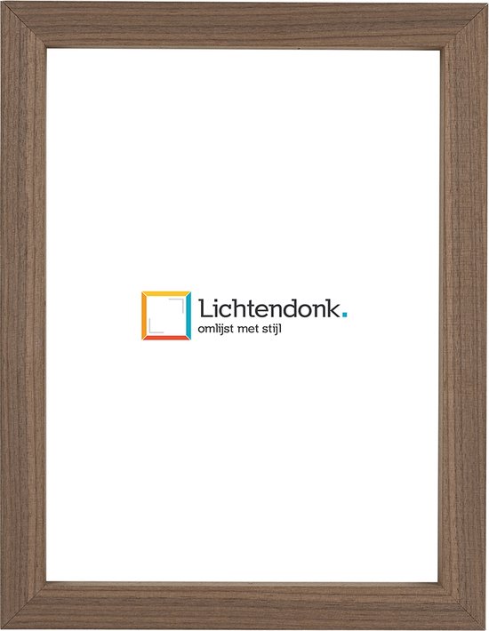 Cadre photo - Noyer - Profil de 3 cm de haut - Format photo 40x60 - Verre antireflet - Art.nr. 10106411640601