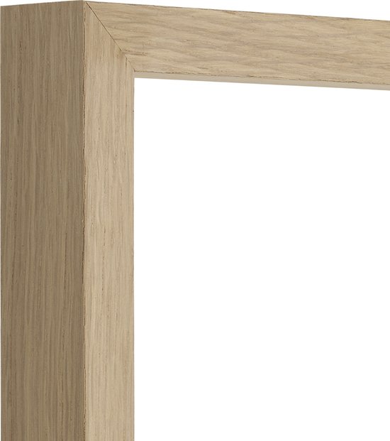 Cadre photo - Chêne - Profil de 3 cm de haut - Format photo 50x70 - ACRYLITE® antireflet - Art.no. 10106411550703